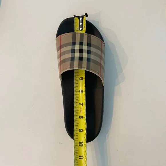 Burberry Woman\'s Furley Rubber Slide Sandal Shoes, Multiple Size eu 40 Burberry Furley Vintage Check Slide Sandals | Neiman Marcus main image 4